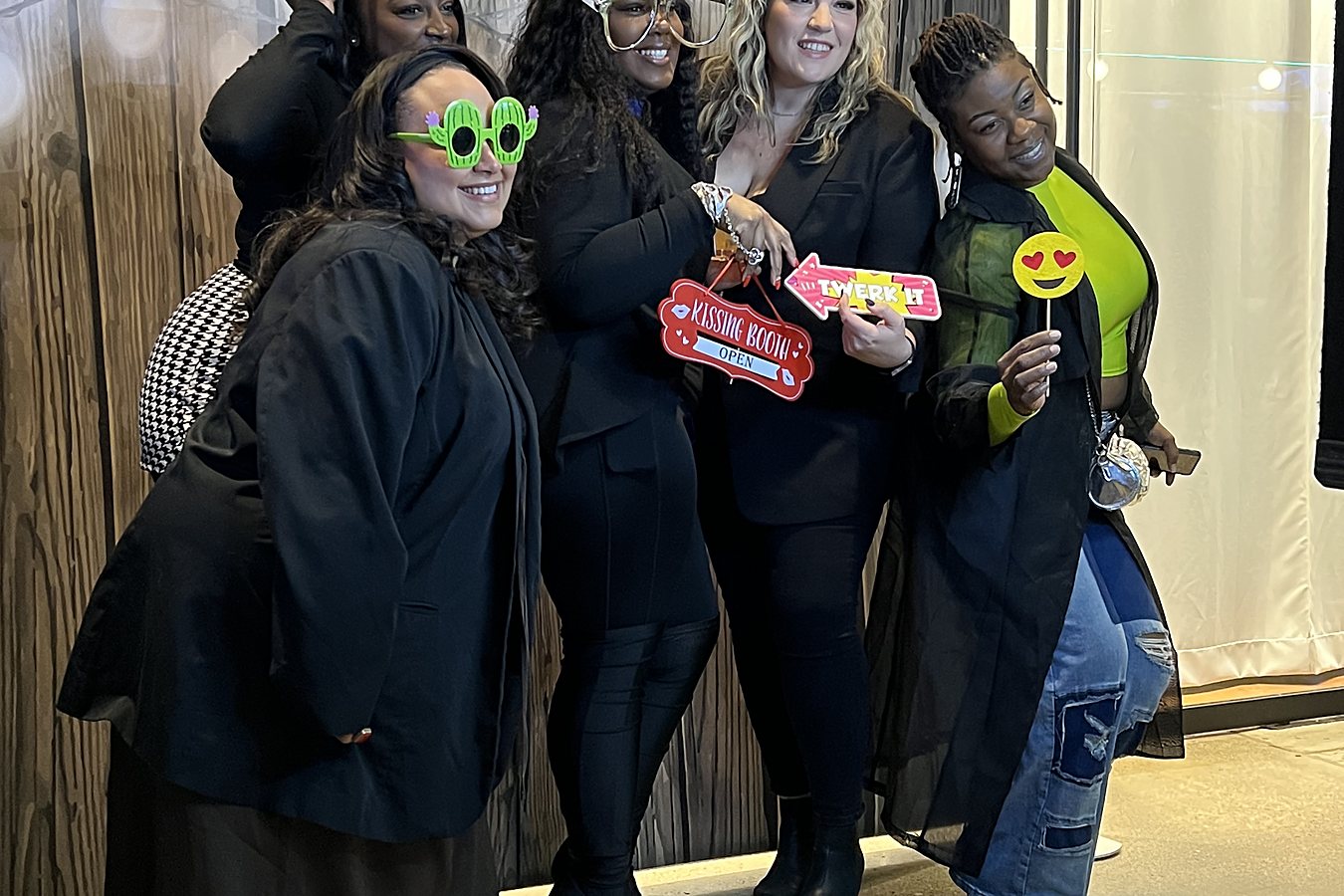 Corporate photo booth guests
