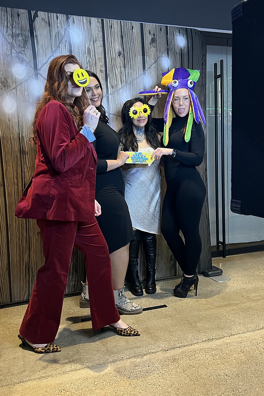 Corporate photo booth guests