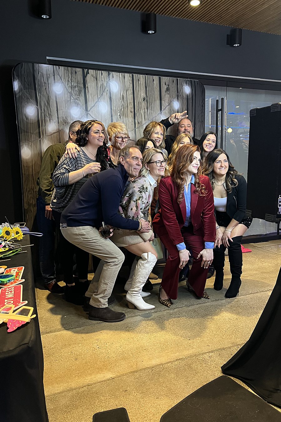 Corporate photo booth guests