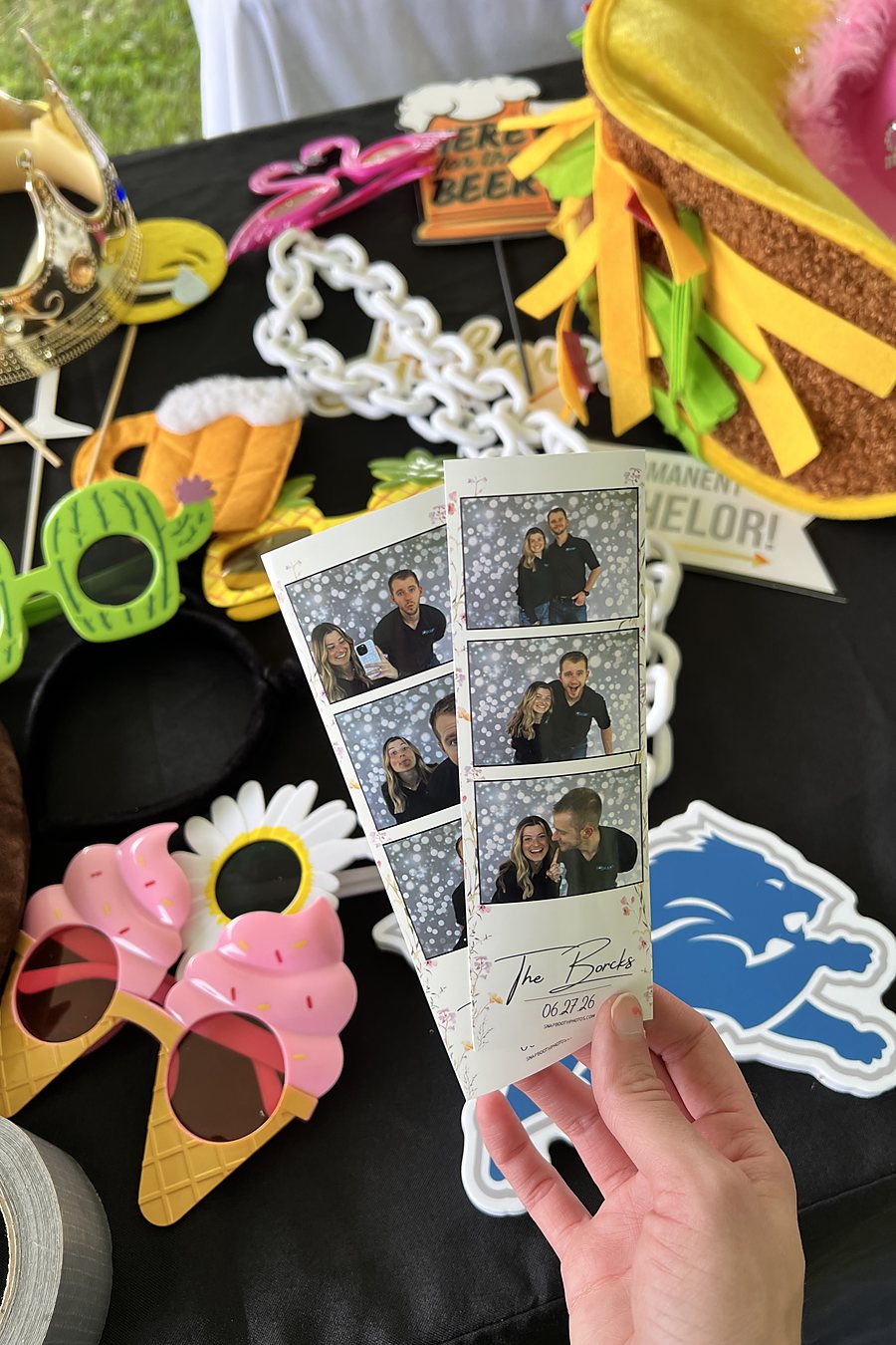 Party photo booth guests