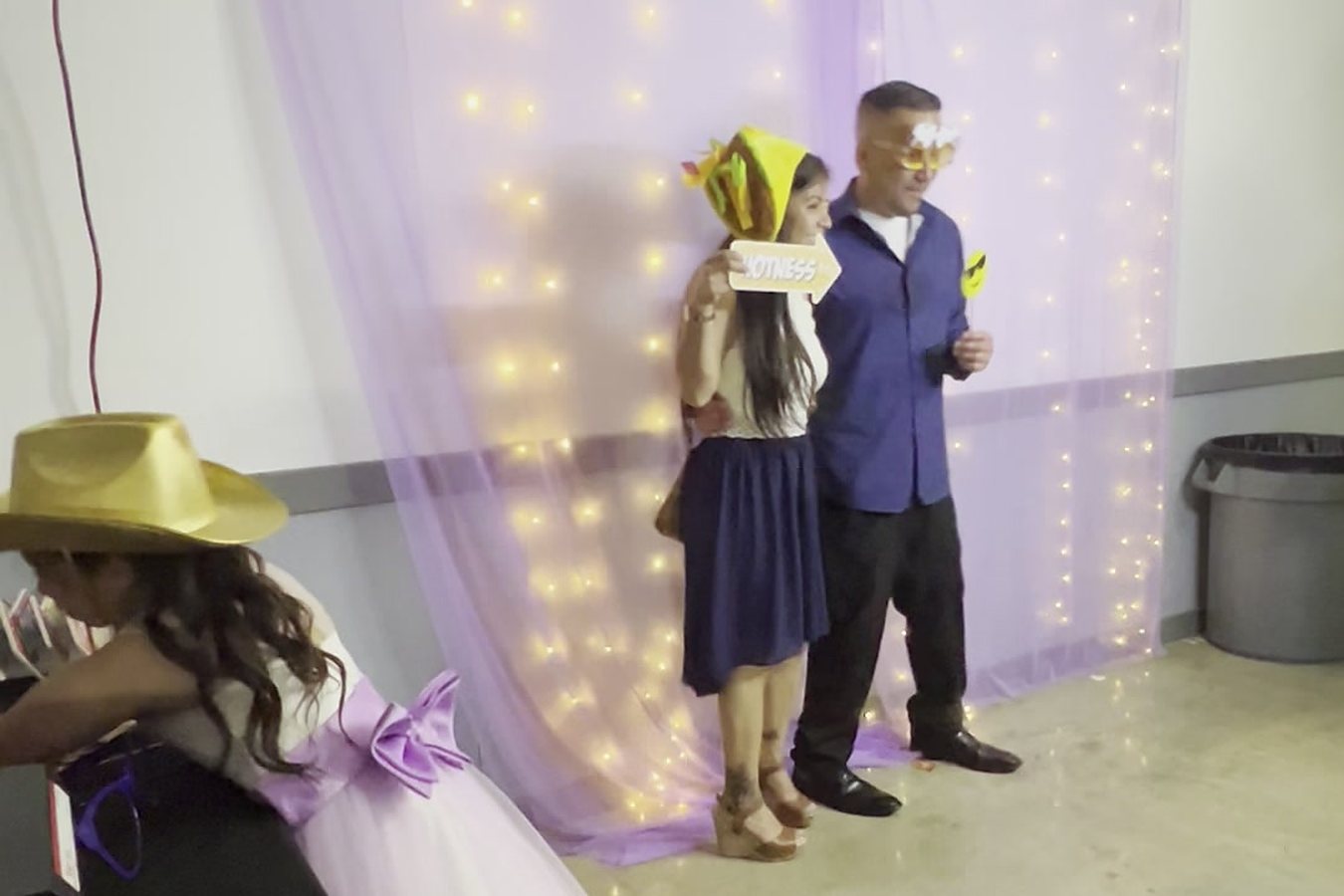 Party photo booth guests