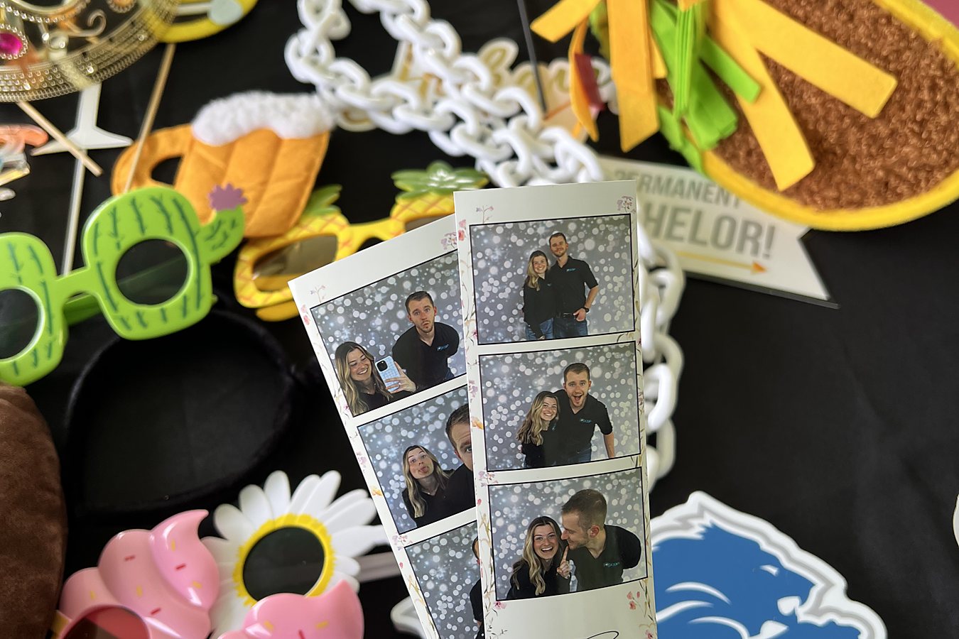 Party photo booth guests