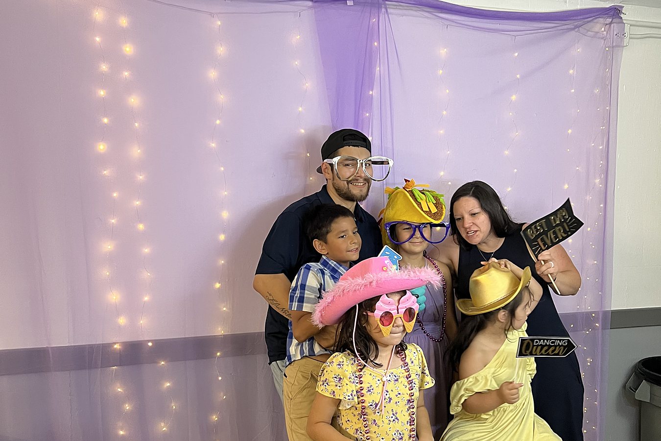 Party photo booth guests