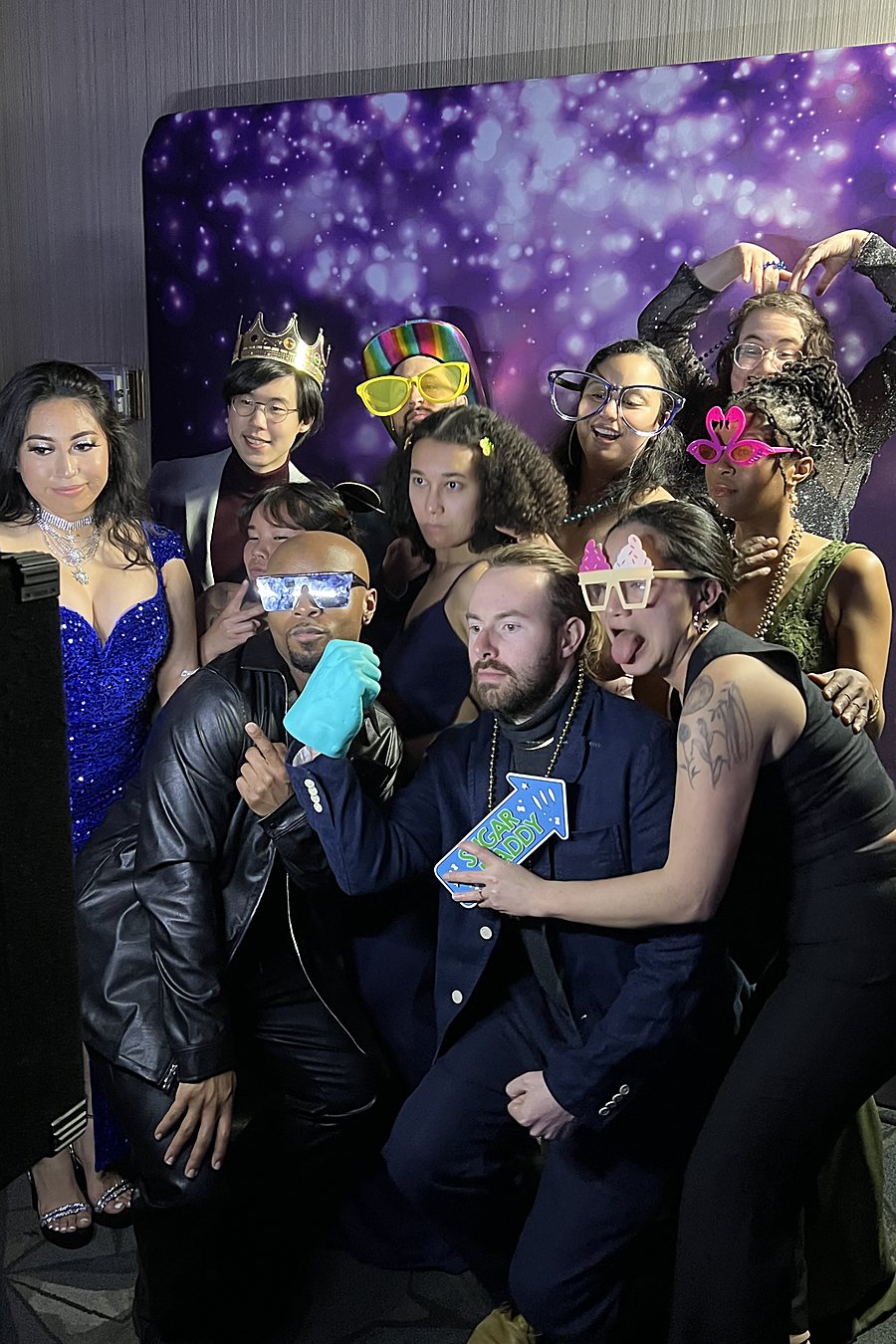 Prom photo booth guests