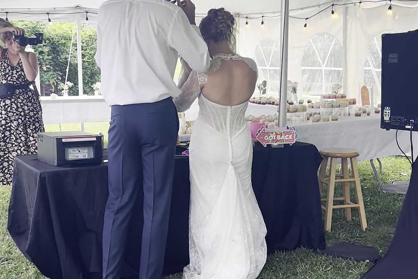 Wedding photo booth