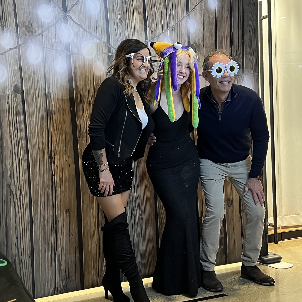 Photo booth setup at an event