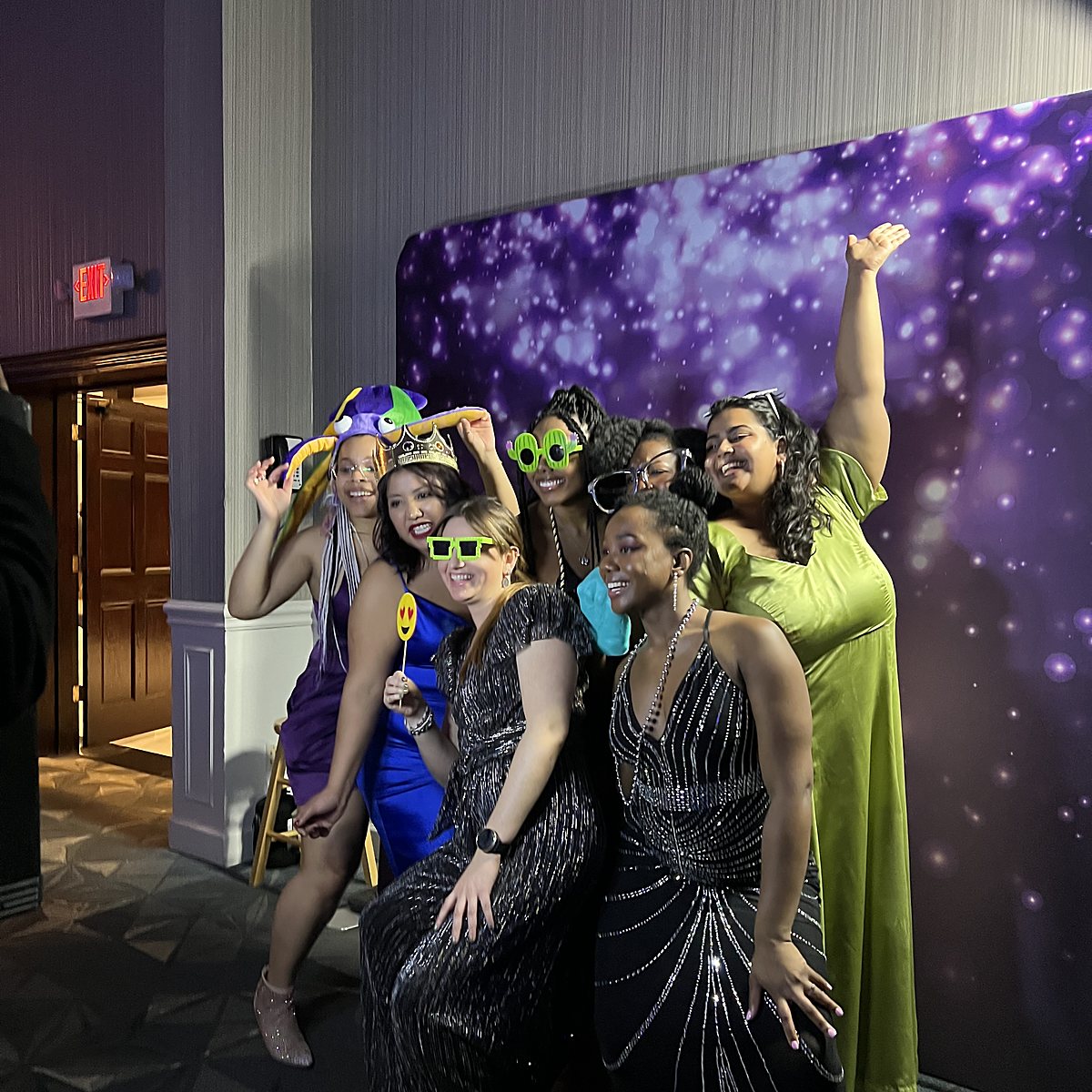Photo booth setup at an event